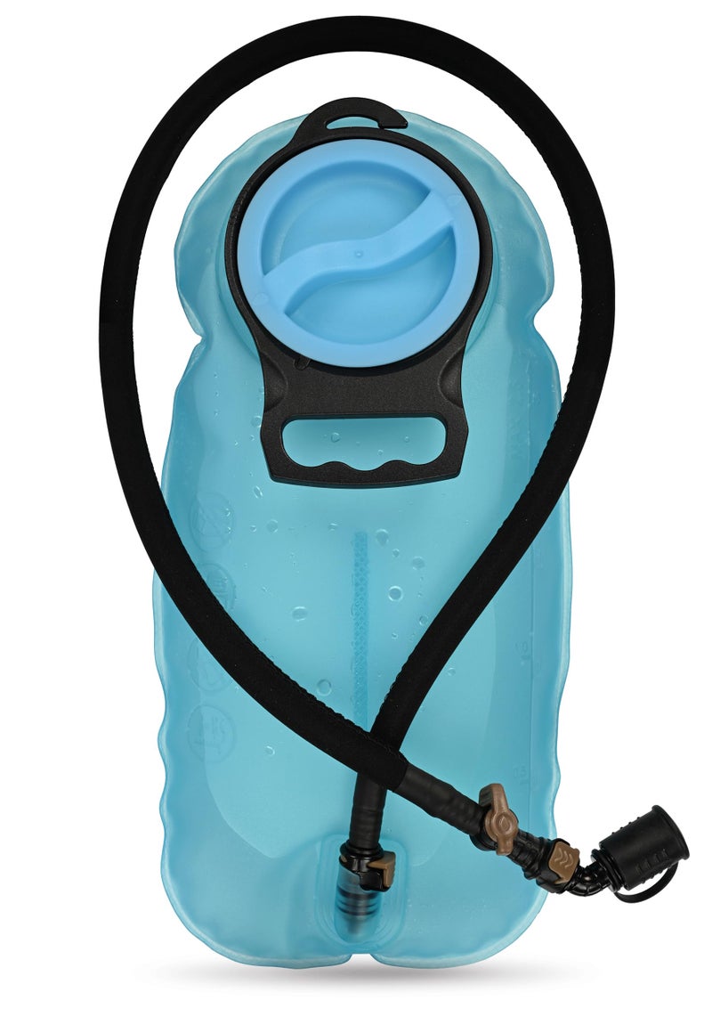 MARCHWAY 2L/2.5L/3L TPU Hydration Bladder, Ultra Durable Water Reservoir Bag with Insulated Tube for Hydration Pack for Cycling, Hiking, Running, Climbing, Biking (3L Blue 100oz) - Image 1